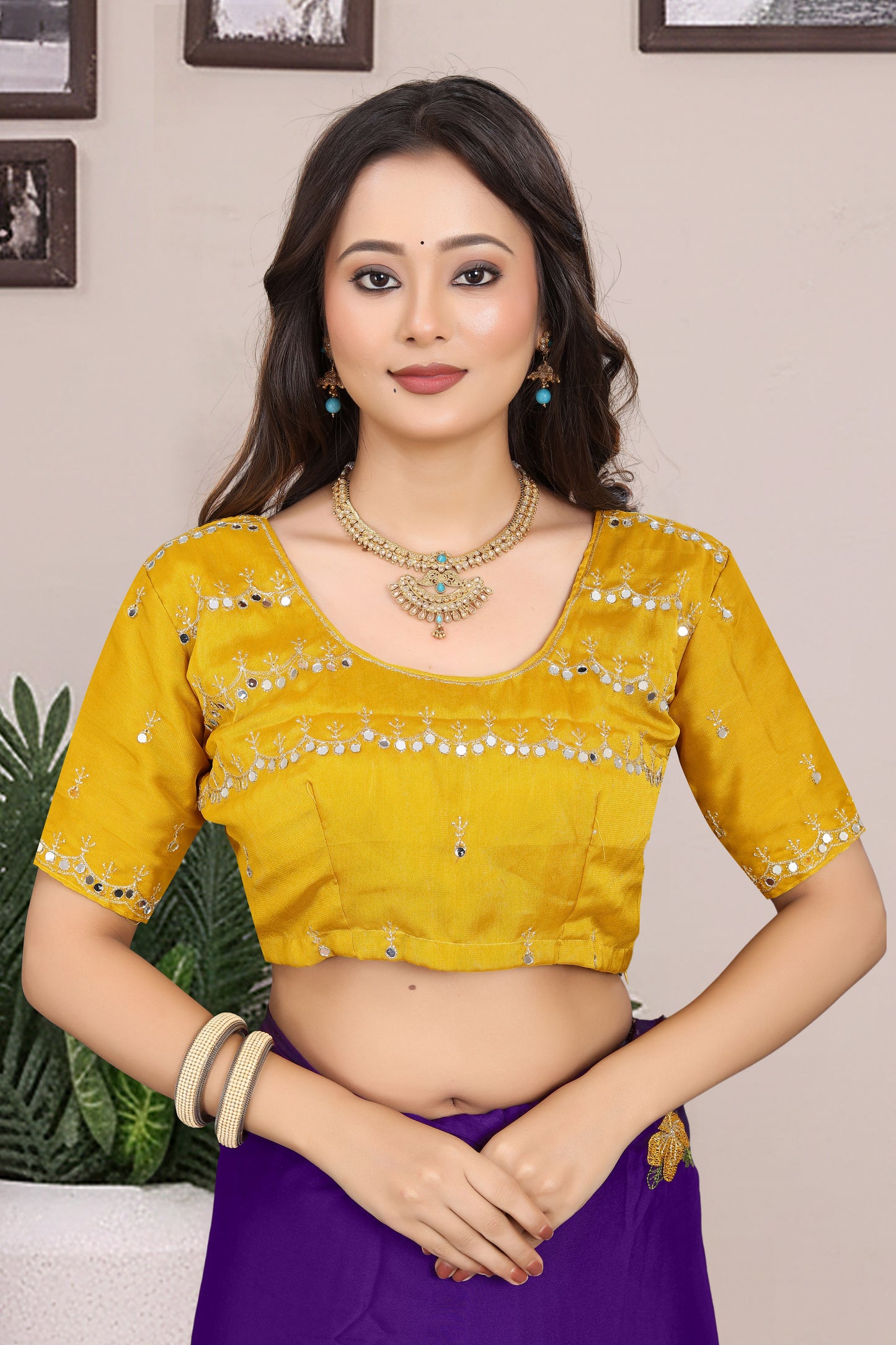 Embroidered Beads & Stones Ragoli Designer Saree