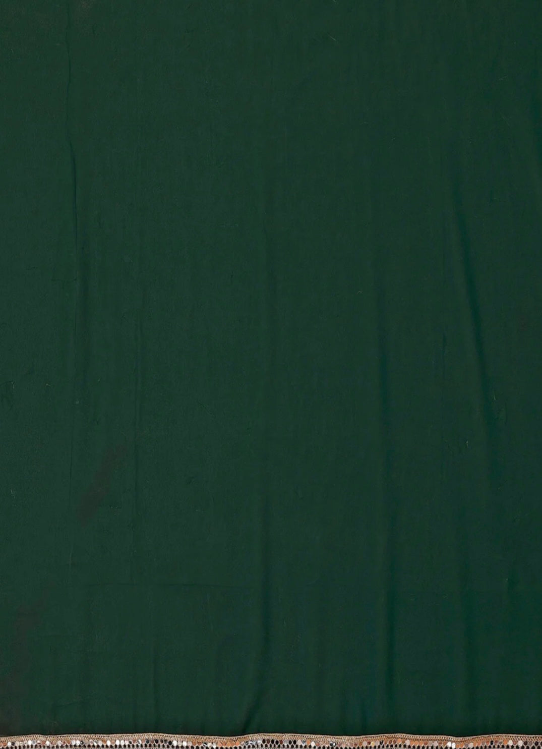 TAGALE Solid/Plain Bollywood Georgette Saree (Green)