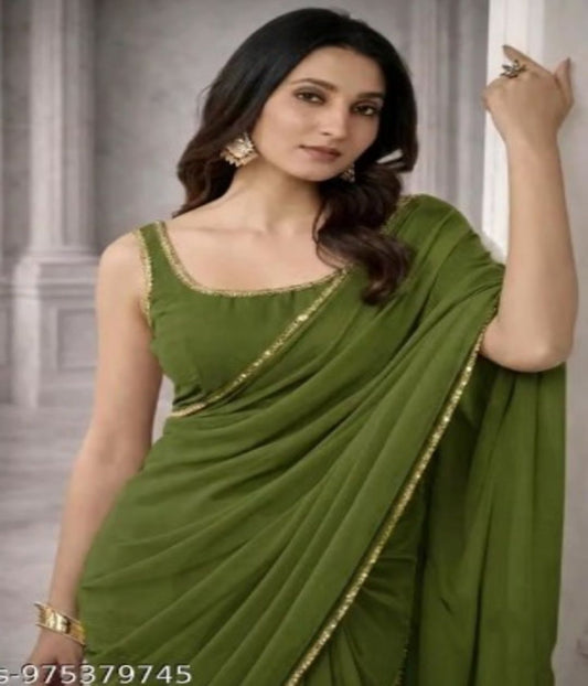Mahendi Elegance Embellished Saree