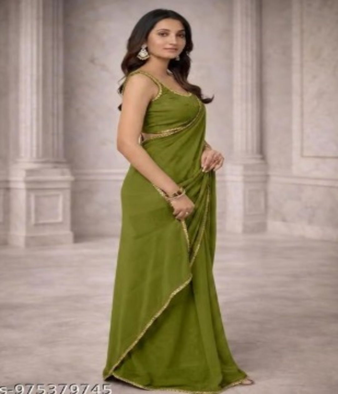 Mahendi Elegance Embellished Saree