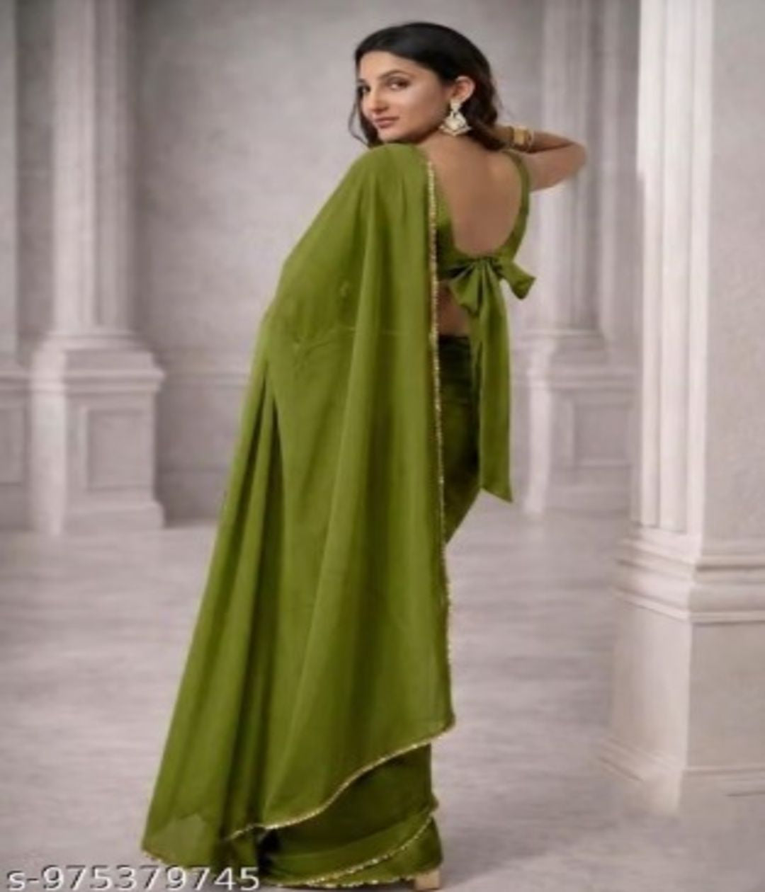 Mahendi Elegance Embellished Saree