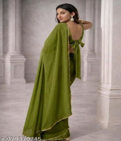 Mahendi Elegance Embellished Saree